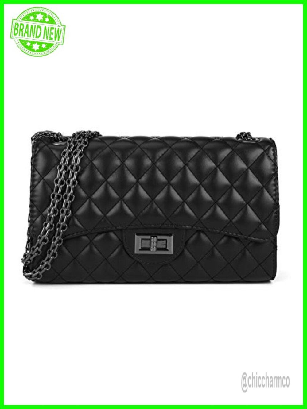 Quilted Crossbody Purse Adjustable Strap Shoulder Bag Women